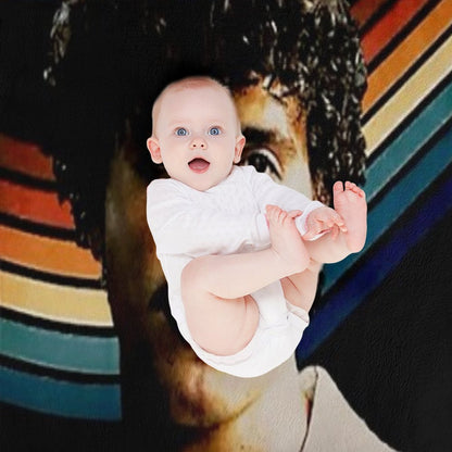 Vintage Bootleg Pop Musician V4 Throw Blanket