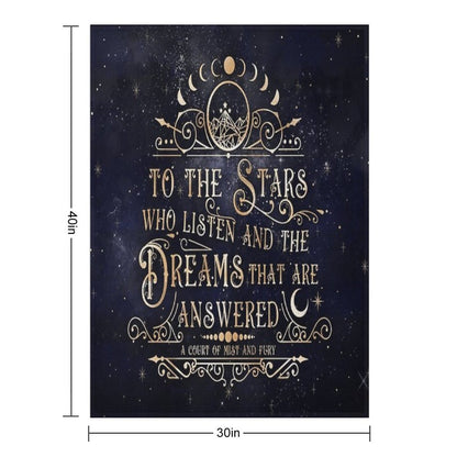 To The Stars Throw Blanket