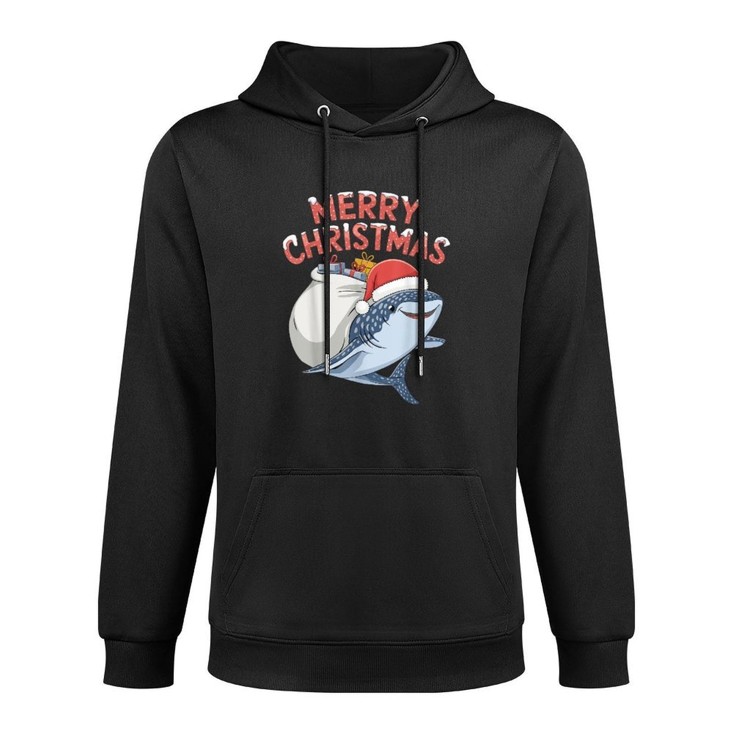 Merry Christmas Whale Shark Unisex Design Hoodie