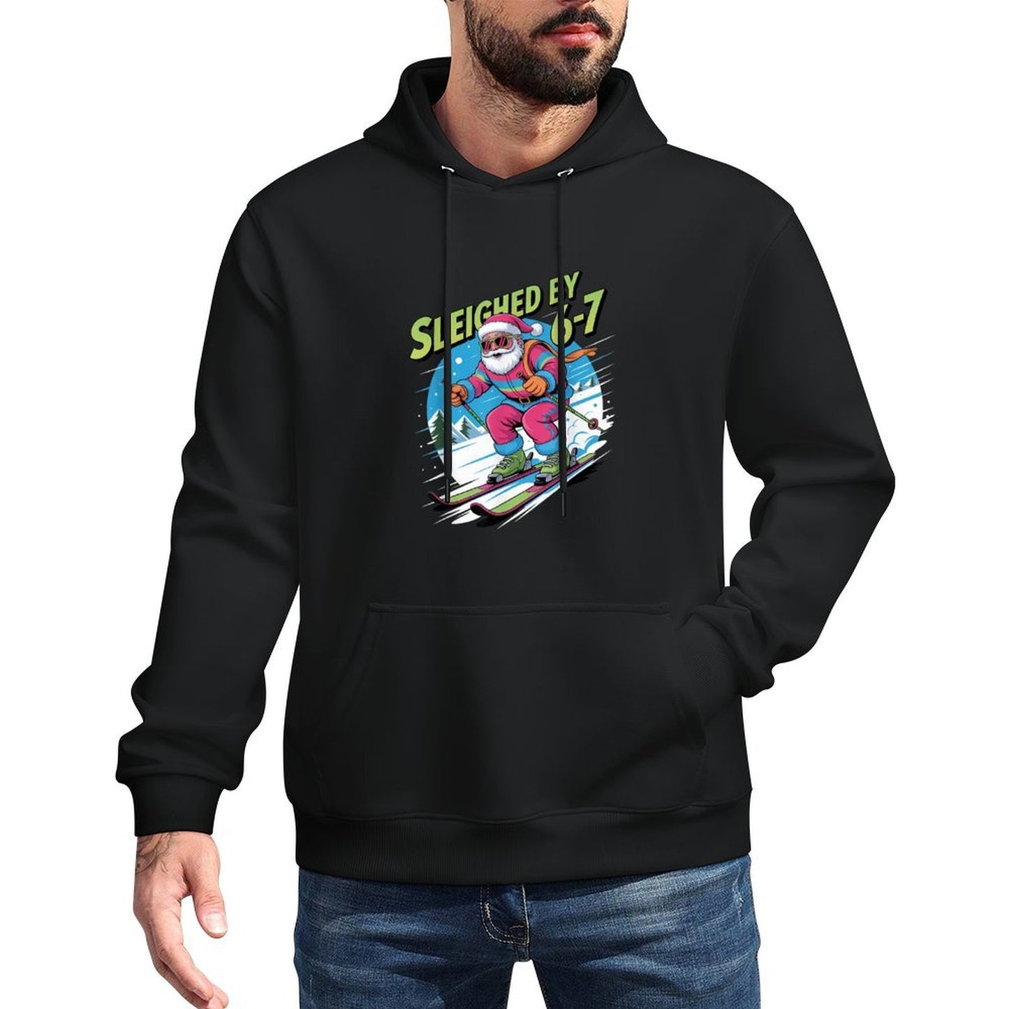 Christmas 67 Funny Xmas Six Seven Ugly Sweater 6-7 Customizable Surface Hoodie