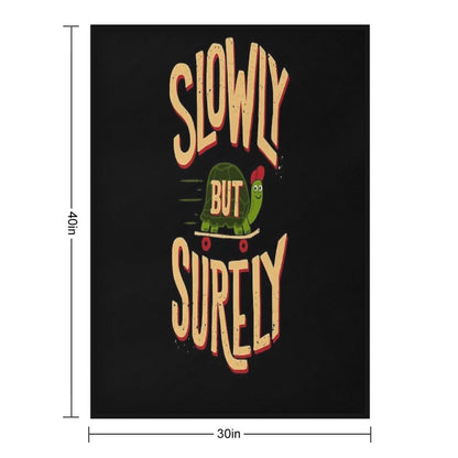 Slowly But Surely Throw Blanket