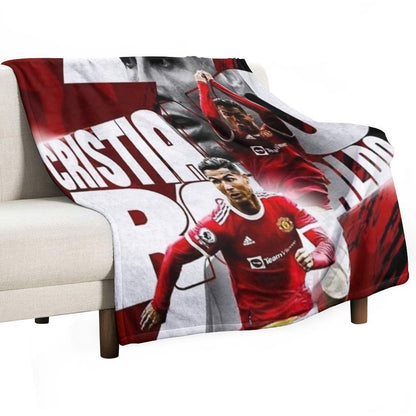 Cristiano Ronaldo Illustration Throw Blanket