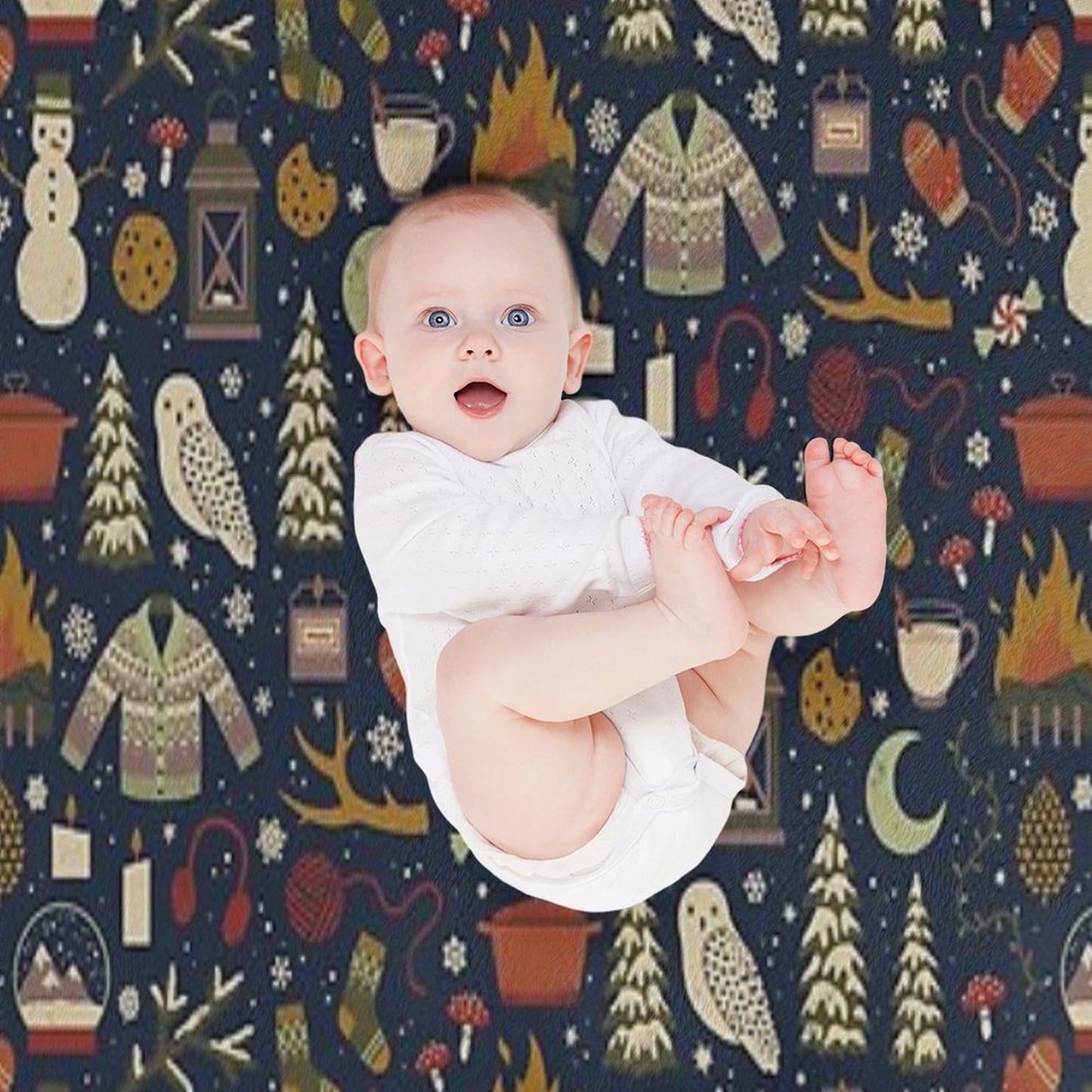 Winter Nights Throw Blanket