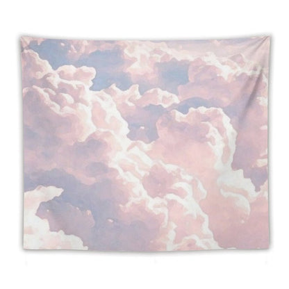 Pink Clouds Painting Tapestry