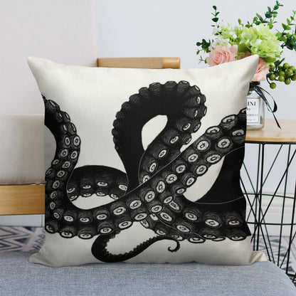 Get Kraken Linen Throw Pillow Cover