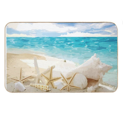 Seashells on The Beach Bath Mat