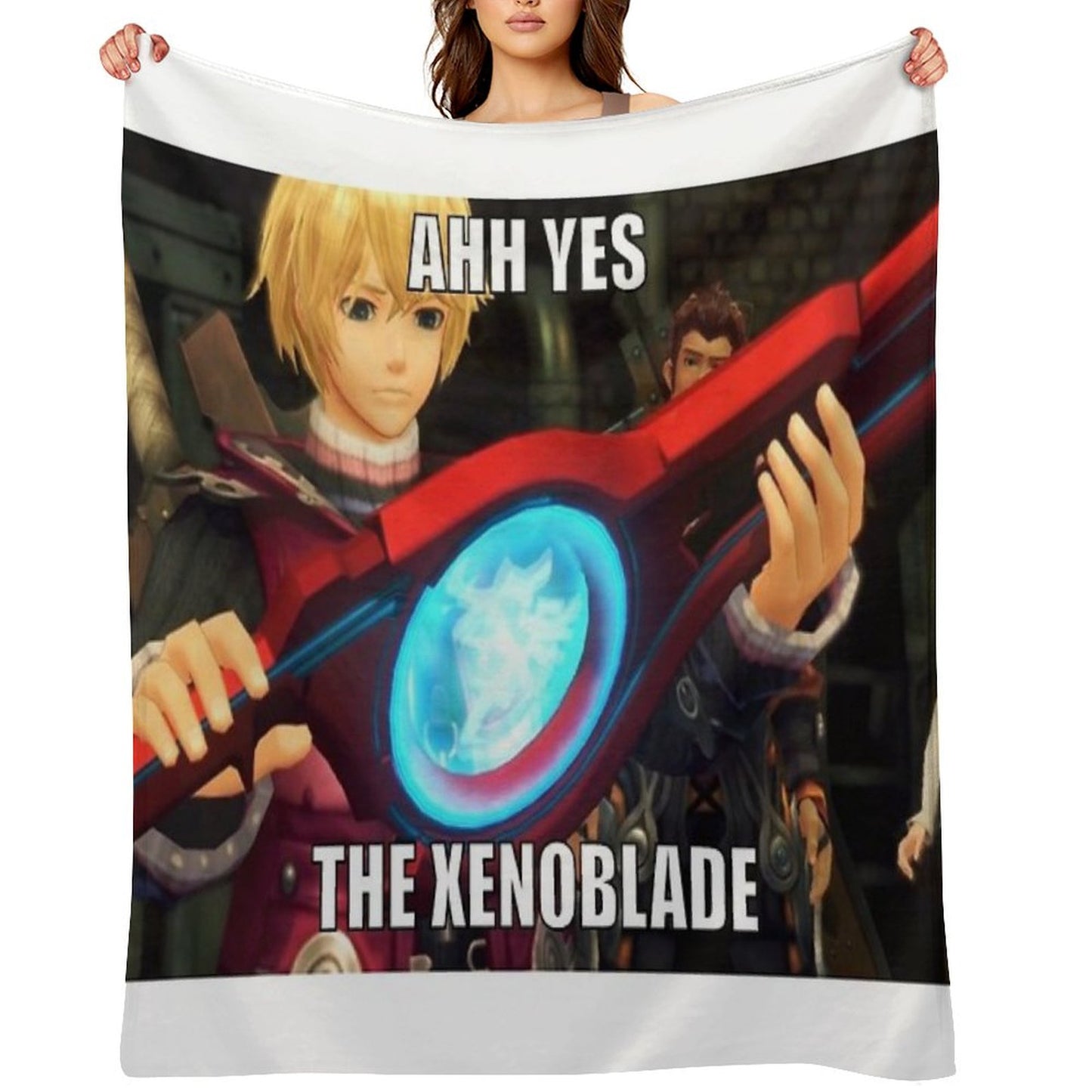 Ahh Yes, The Xenoblade Throw Blanket