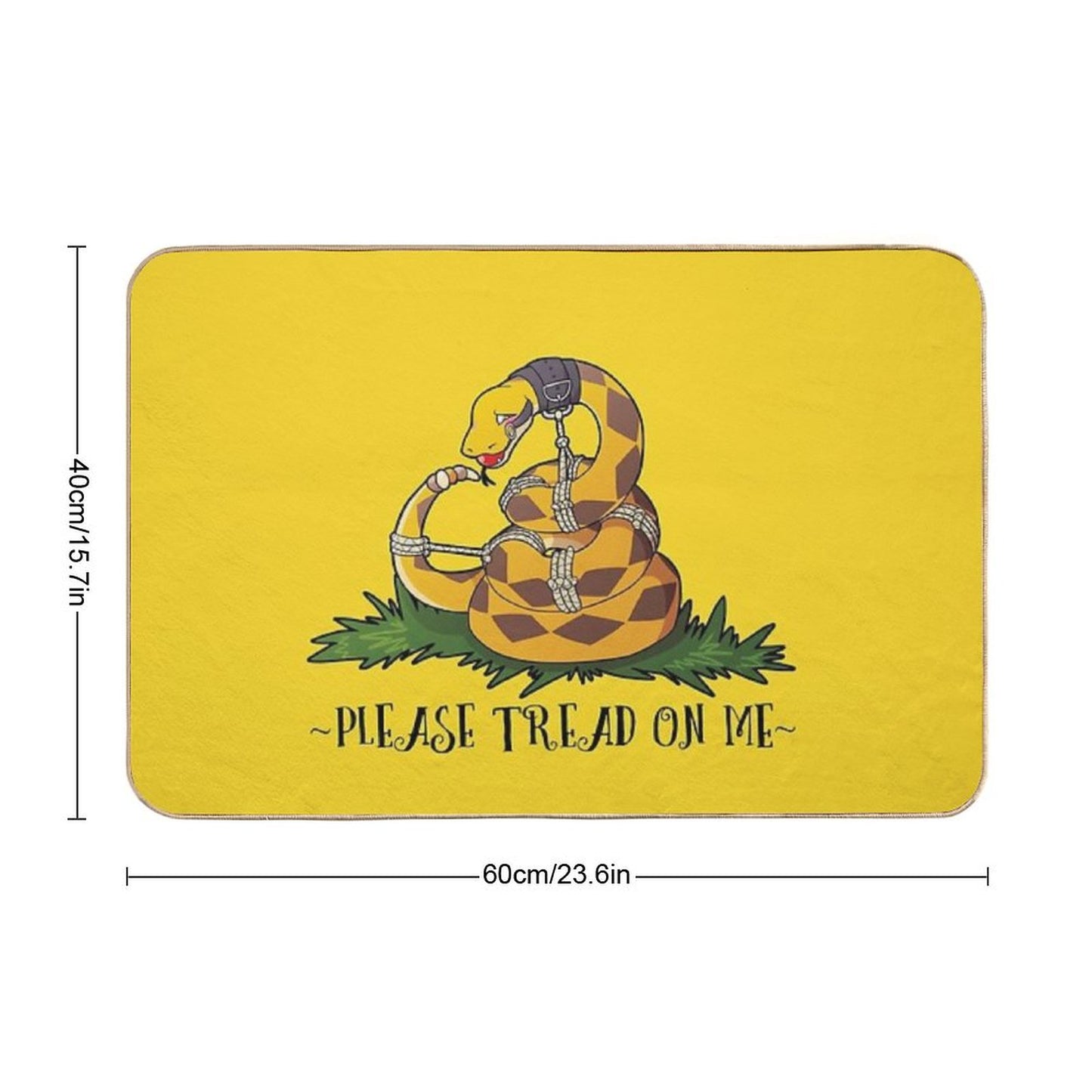 Please Tread On Me Bath Mat