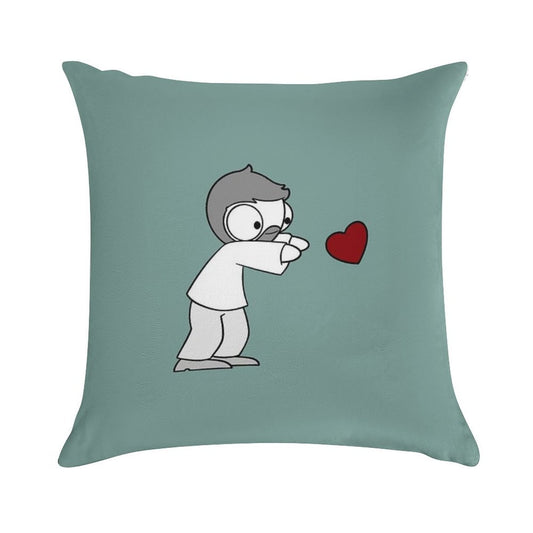 John Hearts Soft Washable Throw Pillow