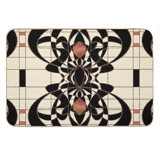 Twenties Vintage Art Deco Art Nouveau Design Bath Mat