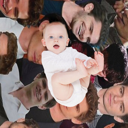 Andrew Garfield Photo Collage Throw Blanket