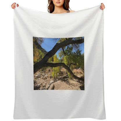 Looking Though A Branch Throw Blanket