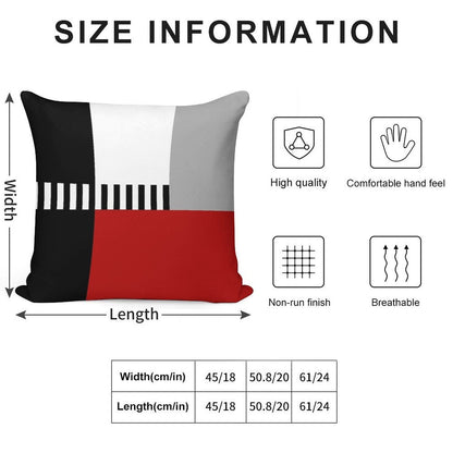 Geometric Pattern Soft Durable Construction Throw Pillow