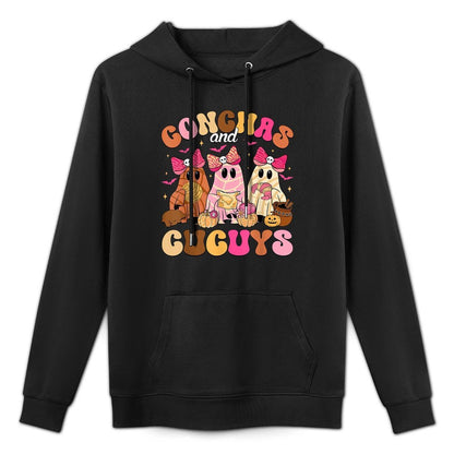 Cute Conchas And Cucuys Ghost Funny Mexican Halloween Ghost Relaxed Fit Hoodie