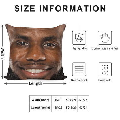 King James Lebron Soft Easy Maintenance Throw Pillow