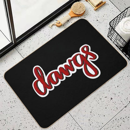 Dawgs Retro Calligraphy Bath Mat