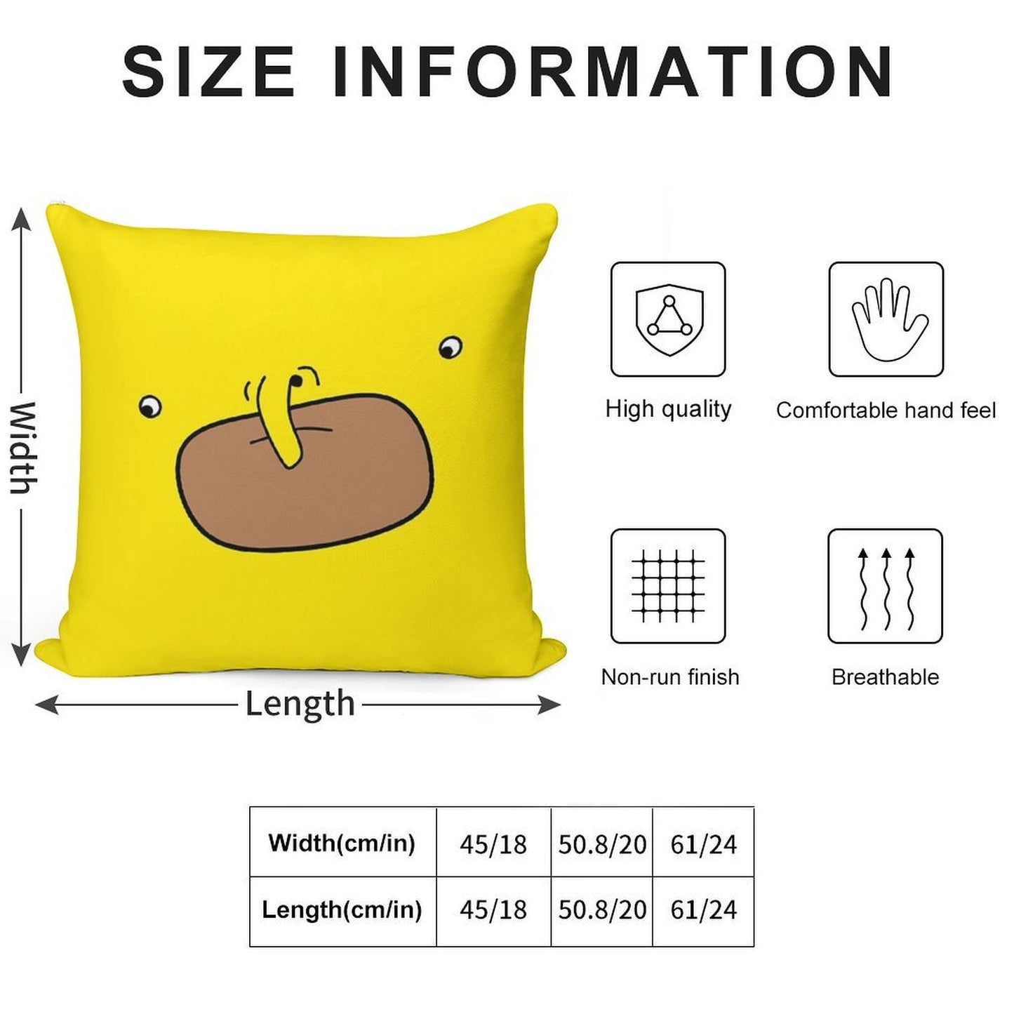 Choomah Face Soft Ultra-Soft Texture Throw Pillow