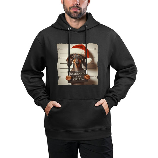 Funny Dachshund Christmas Dear Santa I Can Explain Weiner Sweatshirt Unisex Design Hoodie