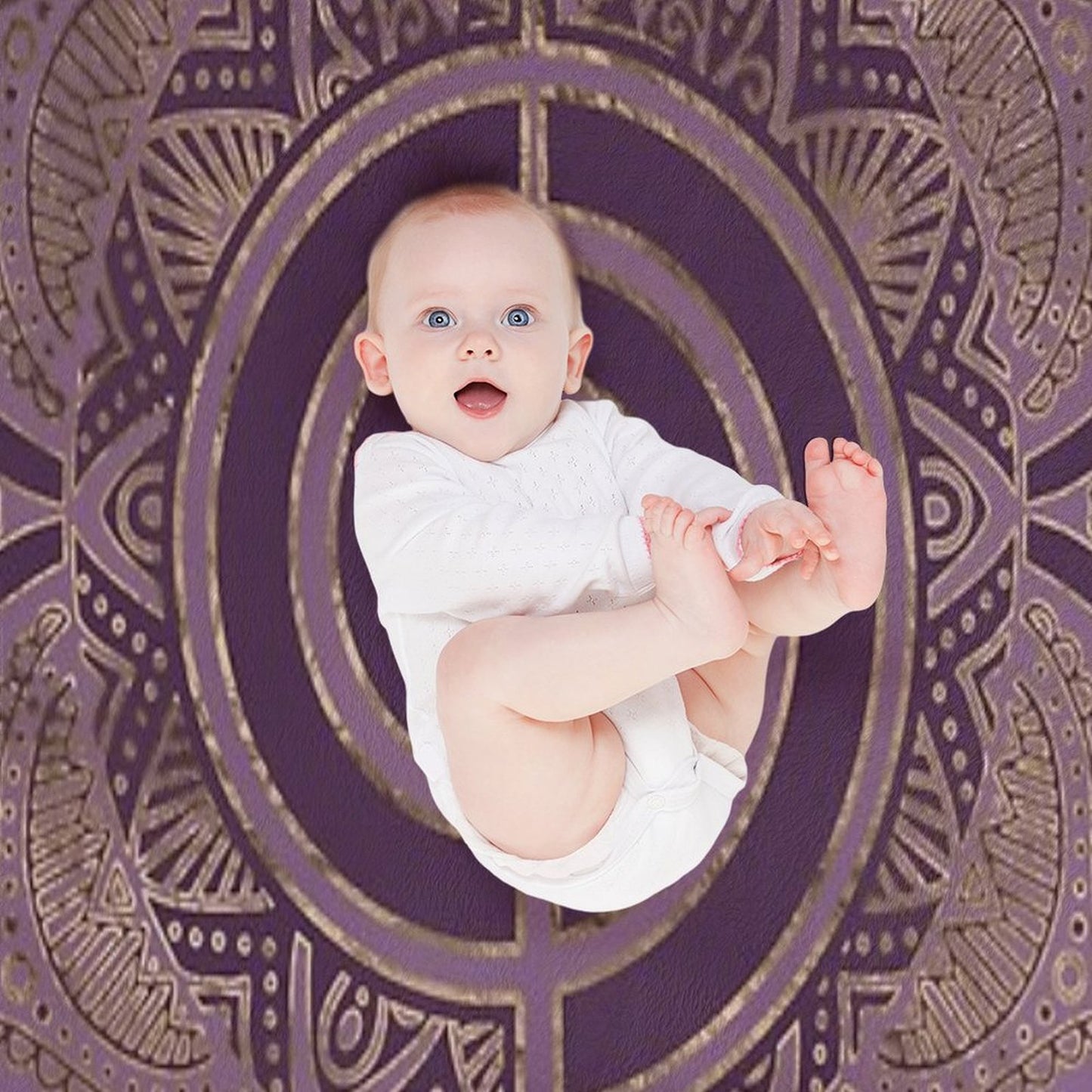 Reiki Cho Ku Rei - Pastel And Gold Throw Blanket