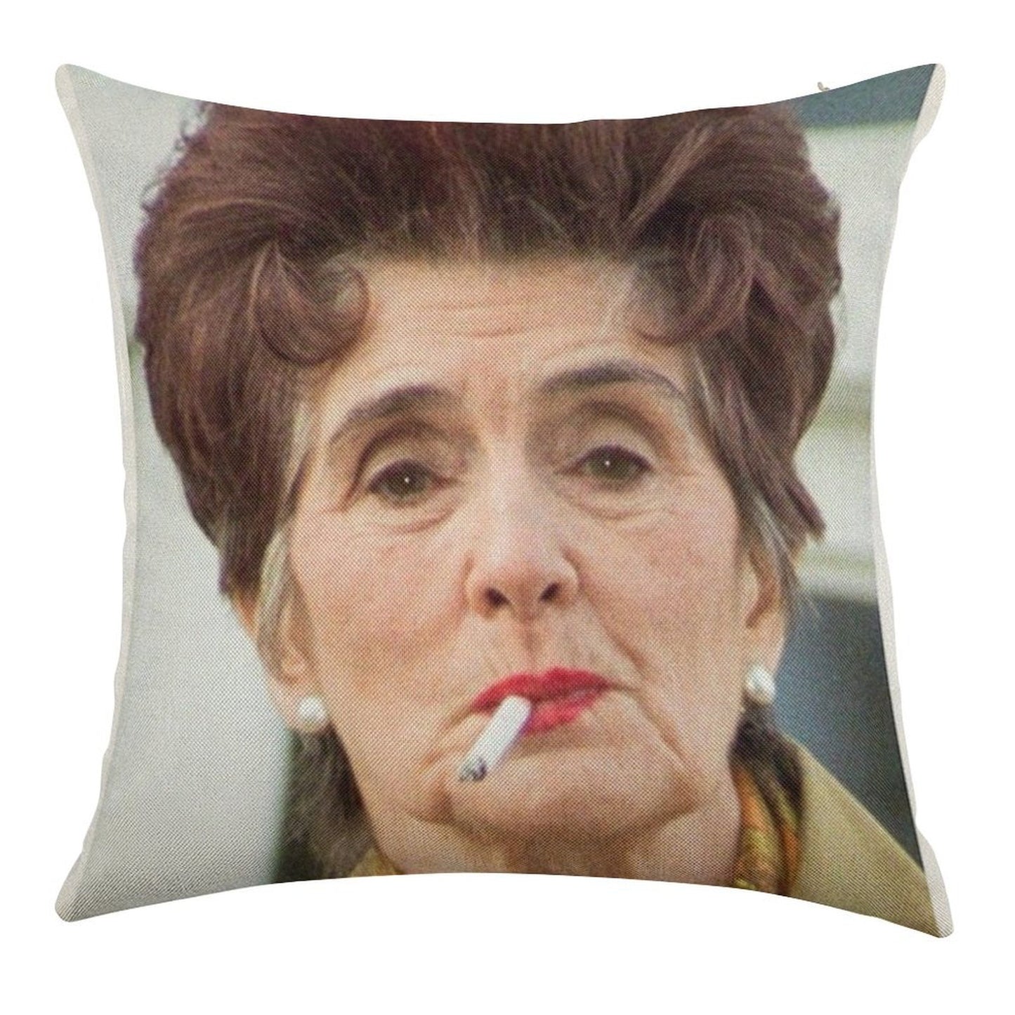 EASTENDERS LEGENDS- DOT COTTON Linen Throw Pillow Cover