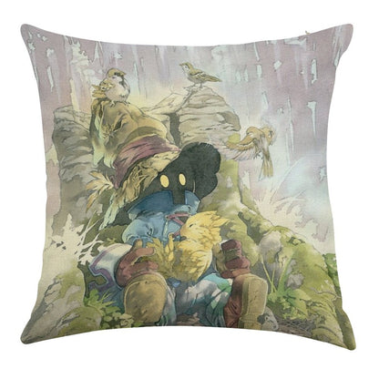 Vivi Rain Linen Throw Pillow Cover