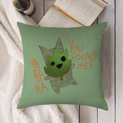You Found Him! Linen Throw Pillow Cover