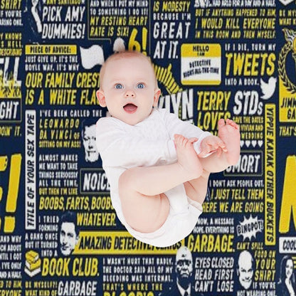 Wise Words of The Nine-Nine Throw Blanket