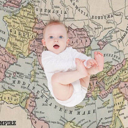 Vintage Map of The Roman Empire Throw Blanket