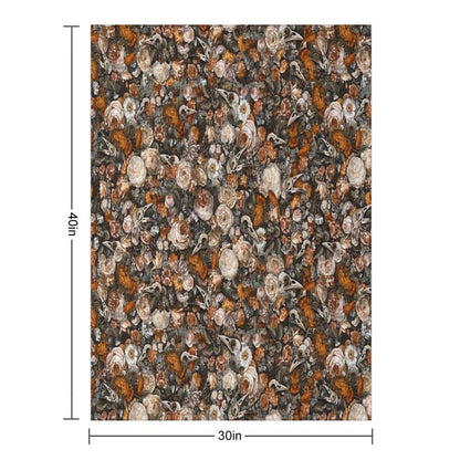 Baroque Macabre Throw Blanket