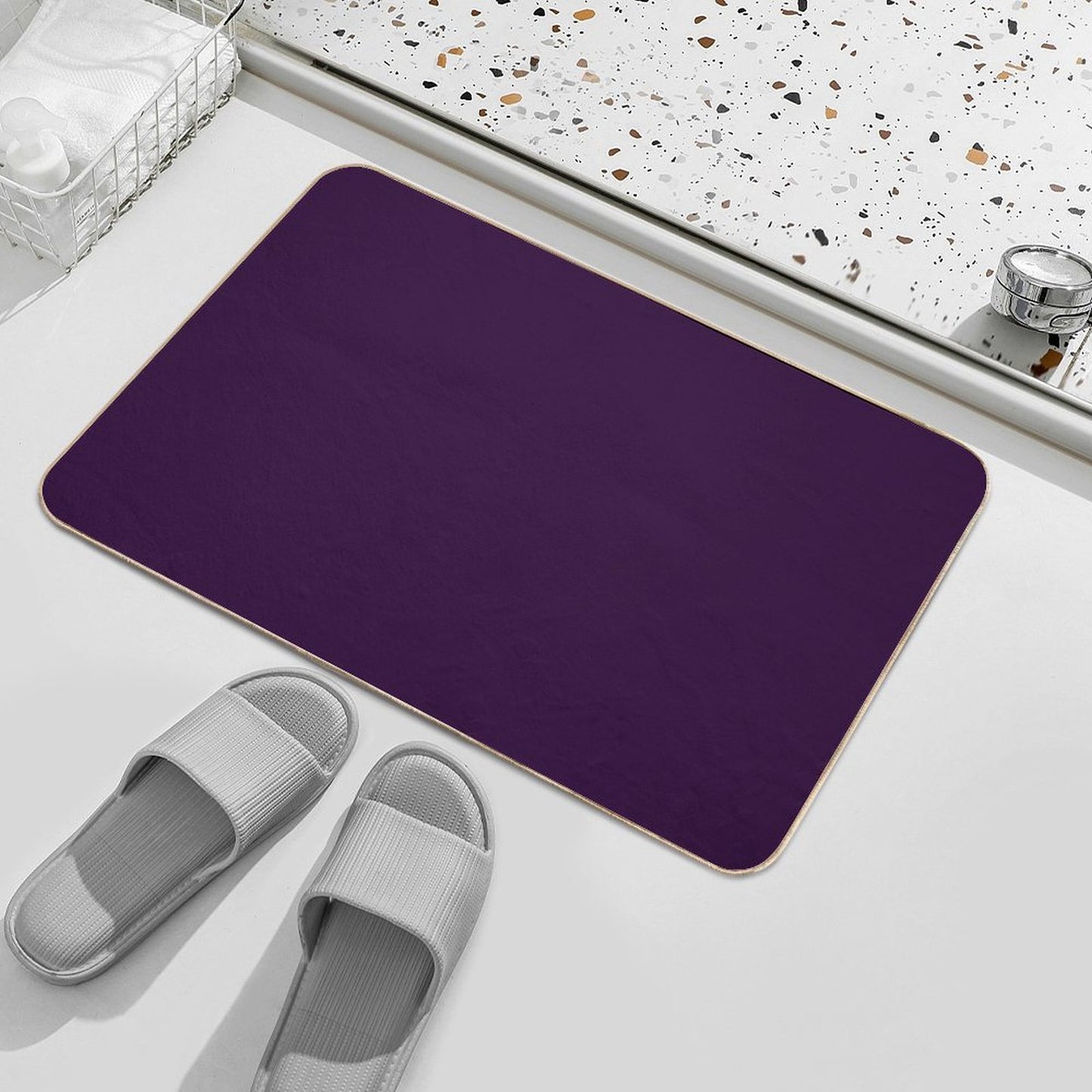 Aubergine Bath Mat