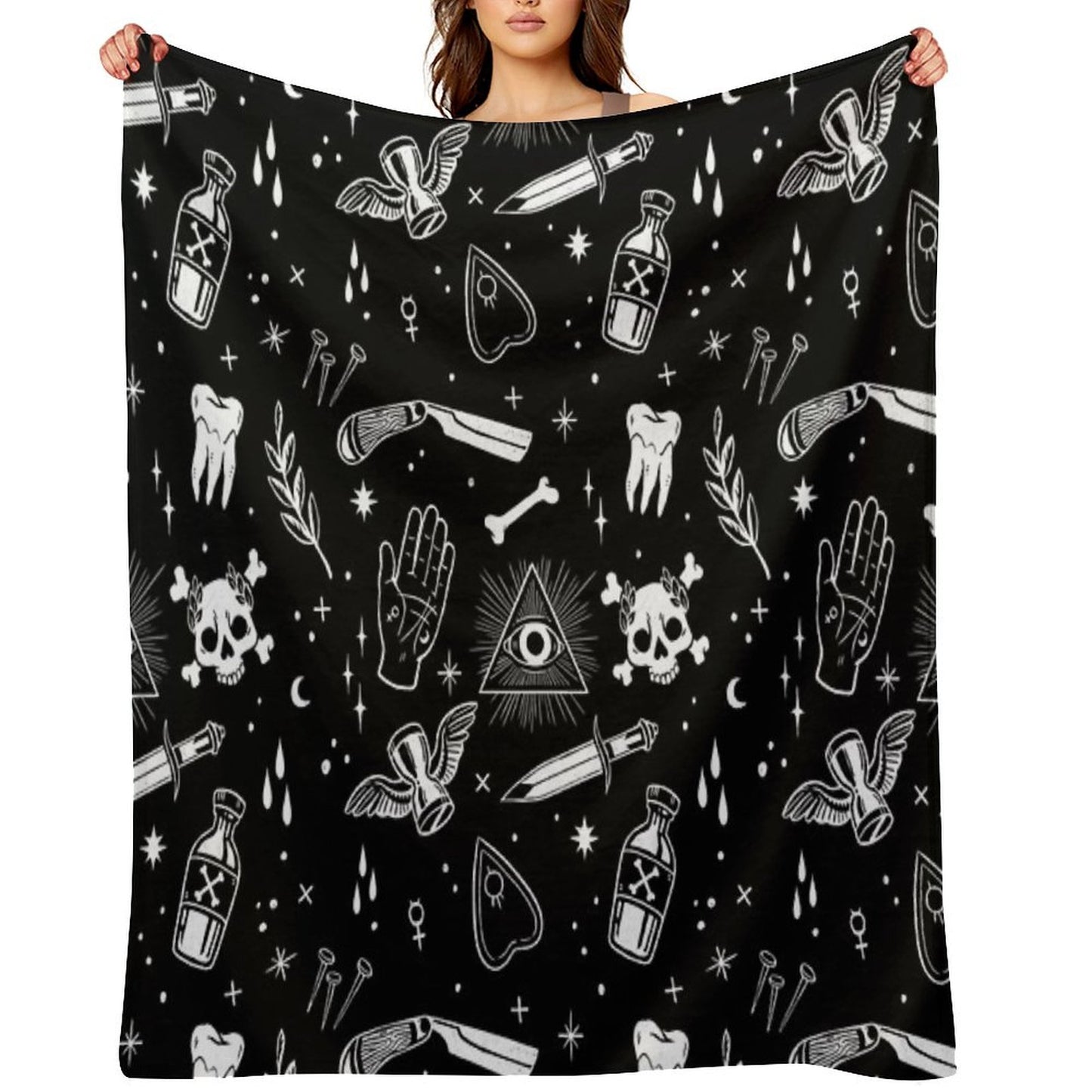 A Few Macabre Things Throw Blanket