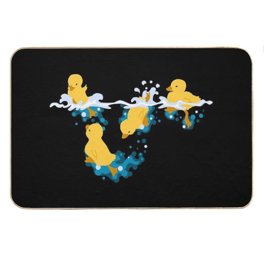 Happy Splashing Ducklings Bath Mat
