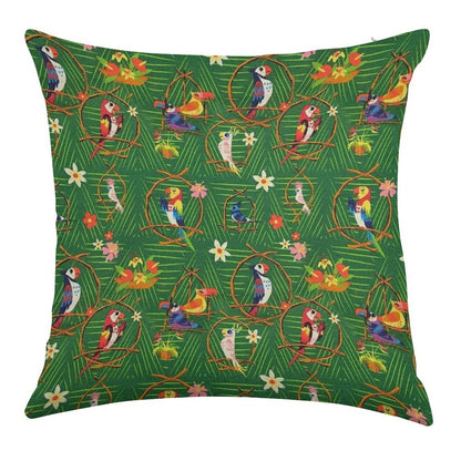 Enchanted Tiki Room Linen Throw Pillow Cover