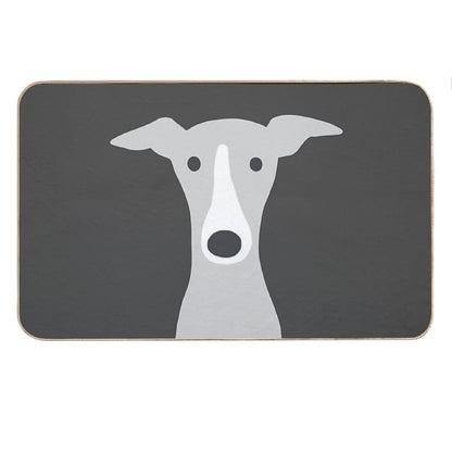 Greyhound  Italian Greyhound  Cute Whippet Dog Bath Mat