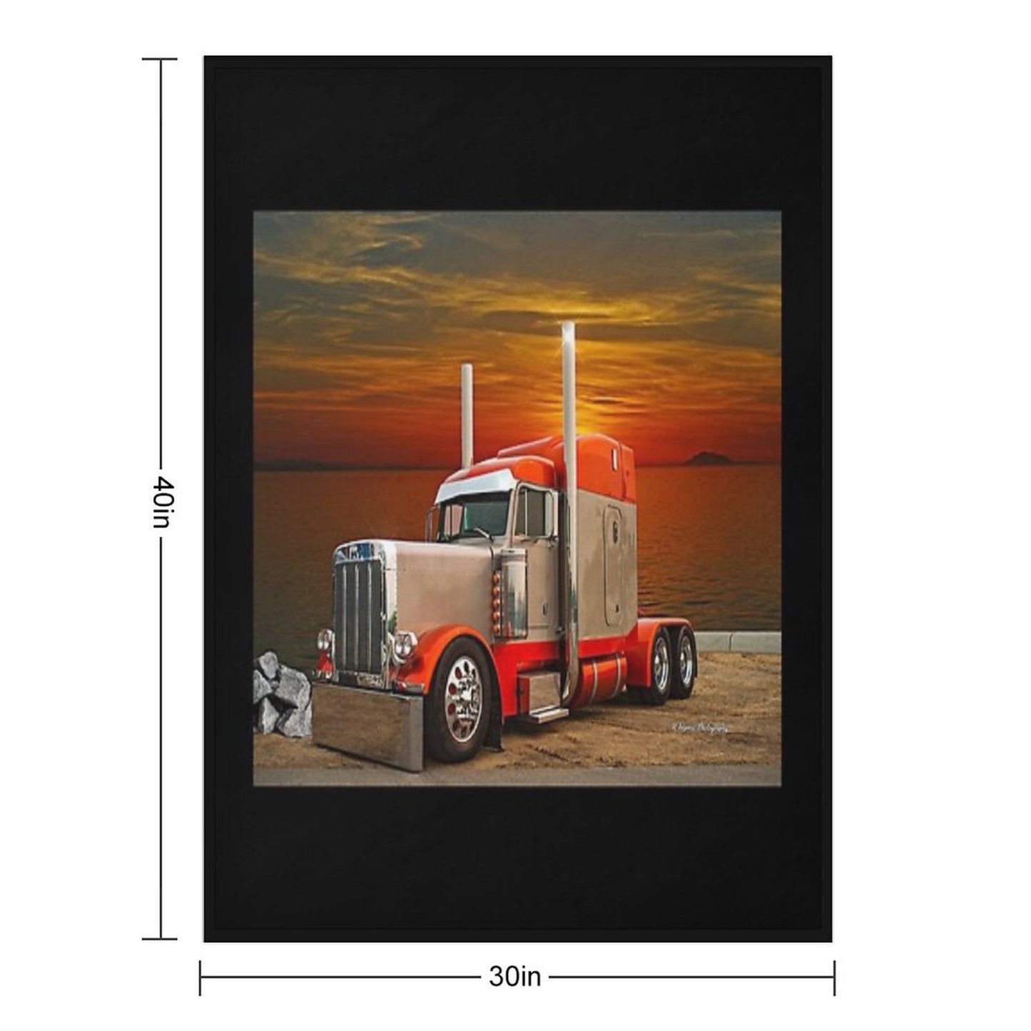 Cool Peterbilt Throw Blanket