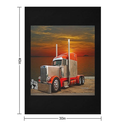 Cool Peterbilt Throw Blanket
