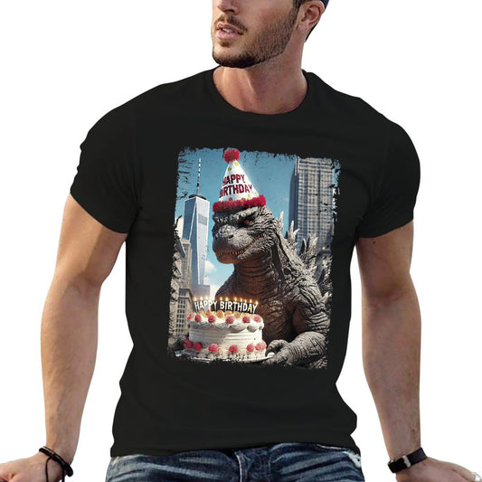 Kaiju Birthday Shirt Japanese Movie Bday Party Monster T-Shirt