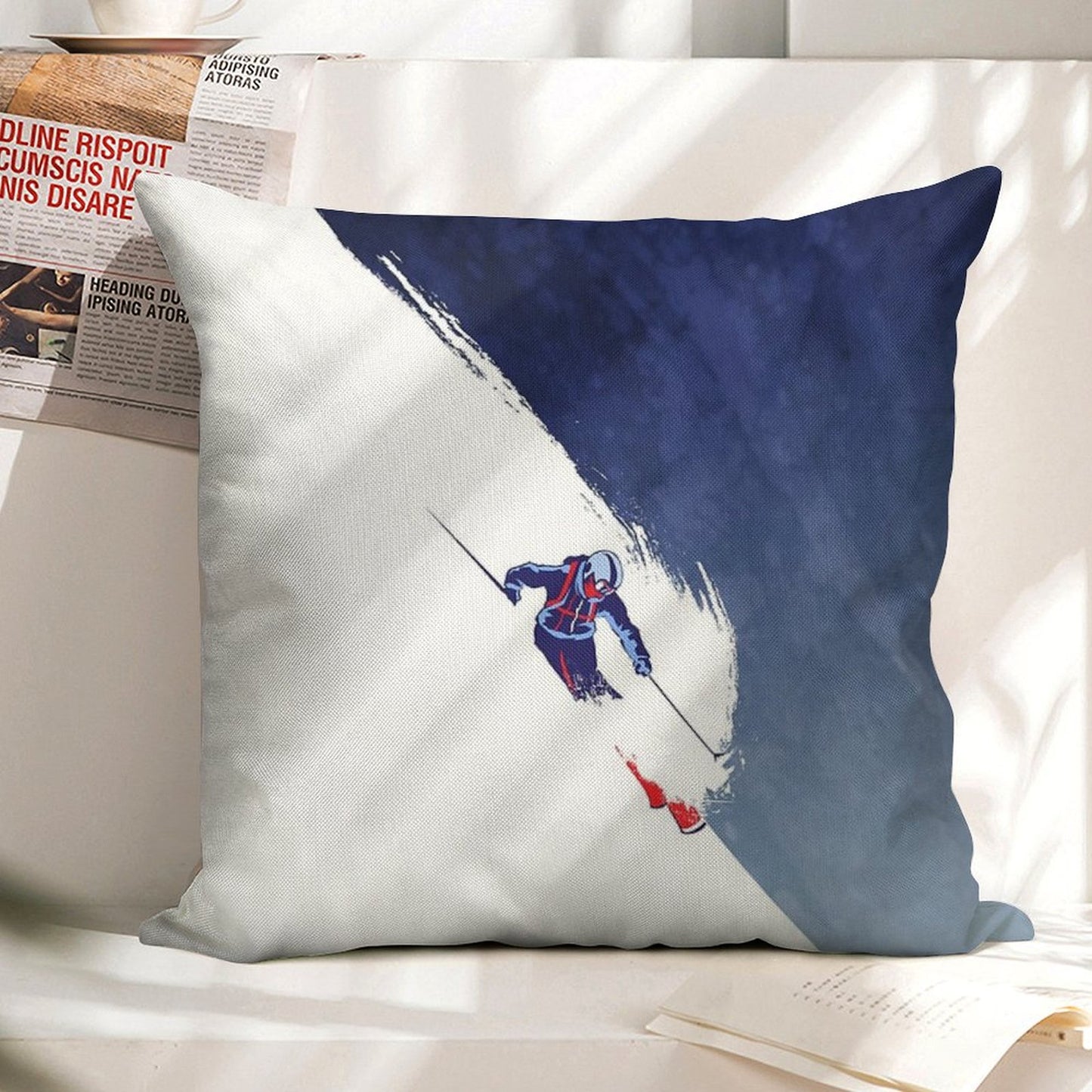 Powder to The People Linen Throw Pillow Cover