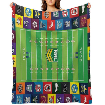 Nrl Teams Oval Throw Blanket