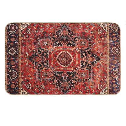 Heriz Antique Vintage Boho Persian Carpet Print Bath Mat