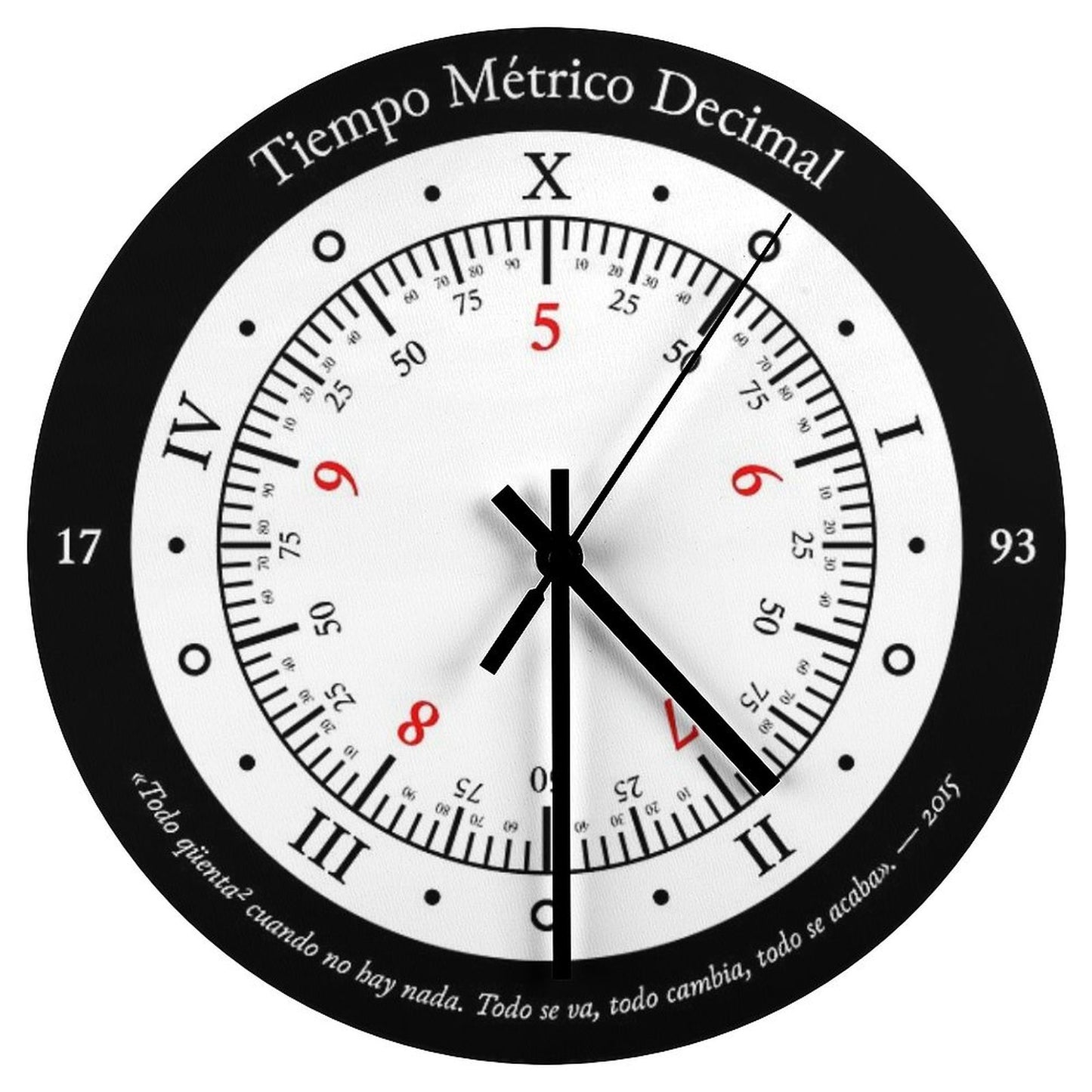 Metric Decimal Time Wall Clock