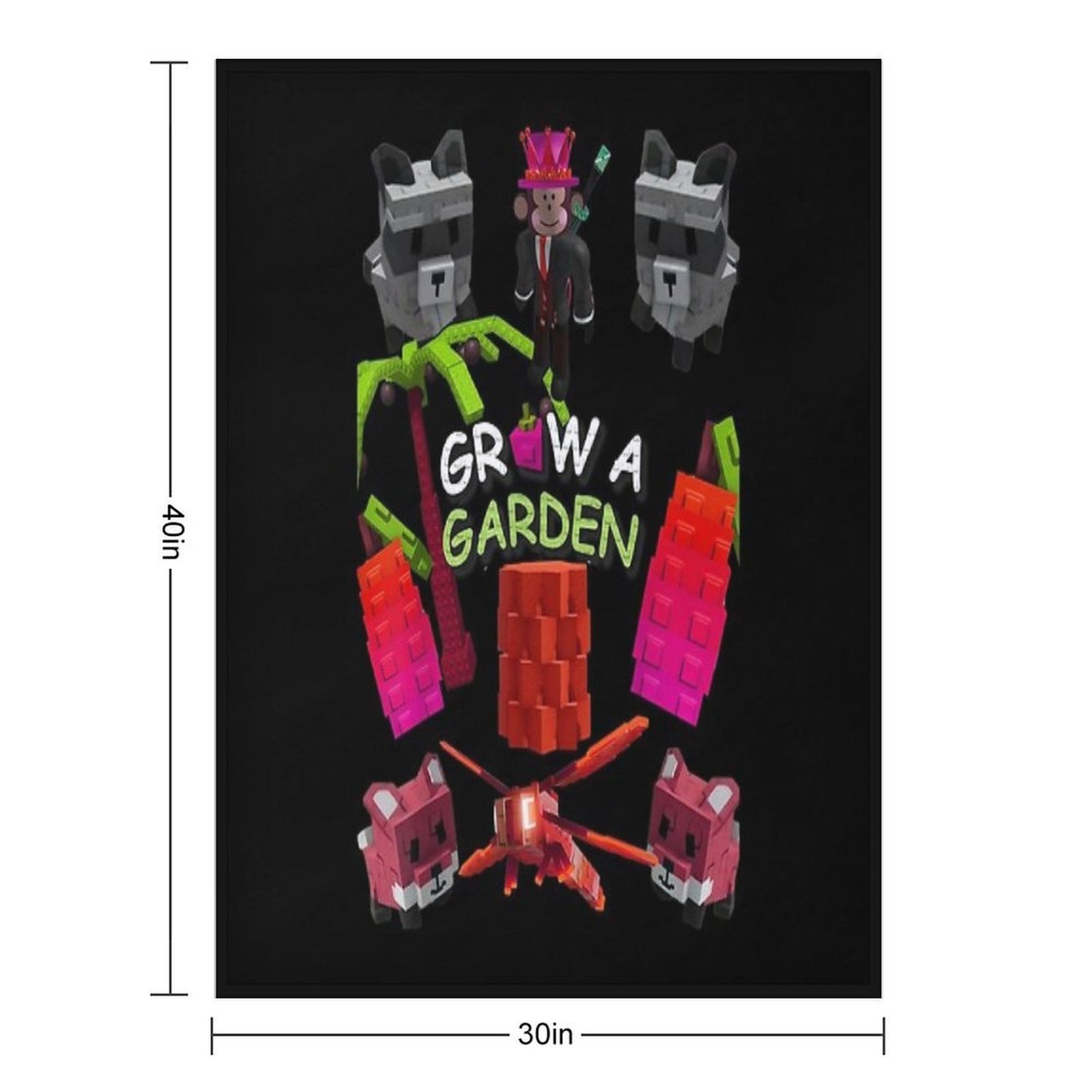 Grow A Garden Game Throw Blanket