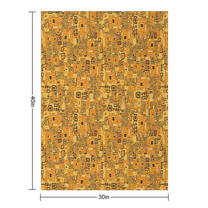 Klimt Pattern Throw Blanket