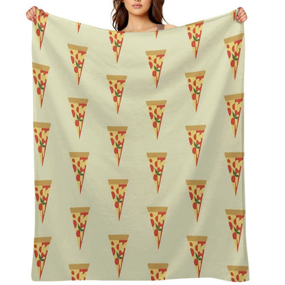 Pepperoni Pizza And Margherita Pizza Throw Blanket