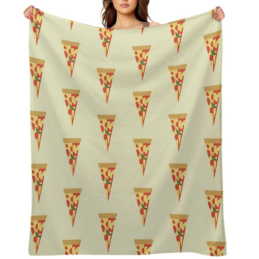 Pepperoni Pizza And Margherita Pizza Throw Blanket