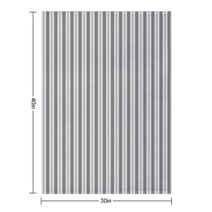 Soft Greys - Asymmetric Stripes Throw Blanket