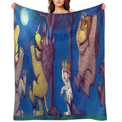 Where The Wild Things Are Throw Blanket