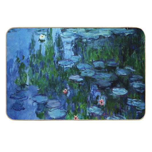 Claude Monet Water Lilies  Nymphéas Deep Color  Odorless Bath Mat