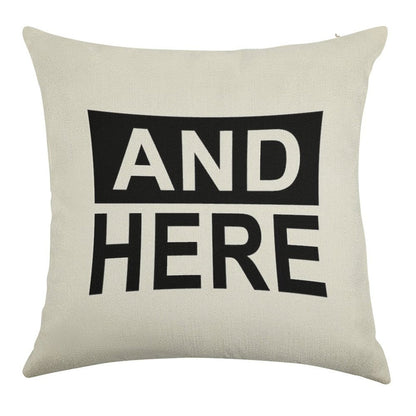 I Had Sex Here - And Here Linen Throw Pillow Cover