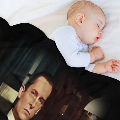Sherlock Holmes Jeremy Brett - By The Lamplight Throw Blanket